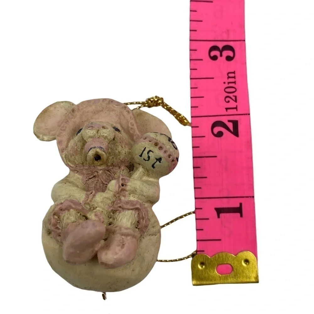 Baby's First Christmas Pink Girl Baby Mouse